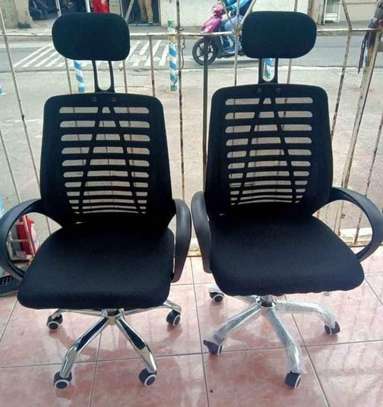 Office Chair; Fancy Ergonomic Headrest Office Chair image 4