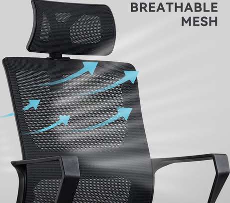 Office chair: Ergonomic Massage Mesh Office Chair image 3