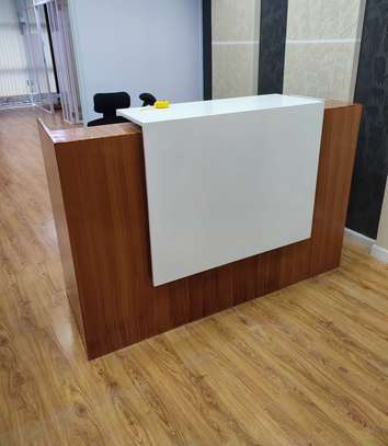 1.2m Wooden Office Reception Desk image 13