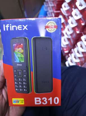 Ifinex B310 Basic Phone Black Green Compact image 3