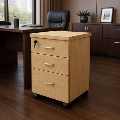 Office Cabinet; 3-Drawers Mobile Pedestal Cabinet image 3