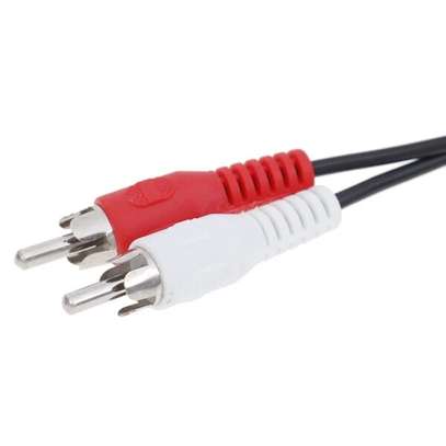 3.5mm Stereo Male Audio Jack to 2-RCA AV Male Cable image 3