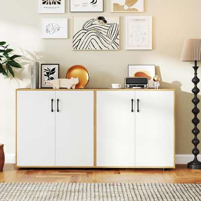 2-Door Wooden Credenza image 4
