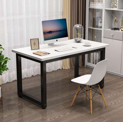 Durable Wood Metal Frame Office Computer Working Desk image 7