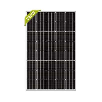 240W Monocrystalline Solar Panel Black Aluminum Frame image 3