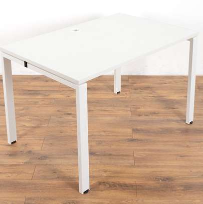 Wooden Metal Frame Computer Table image 4