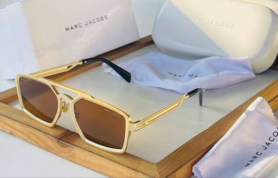 Marc Jacobs Gold Frame Sunglasses Brown Lenses image 3