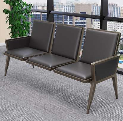 Leather Executive 3 Seater Office Sofa image 8