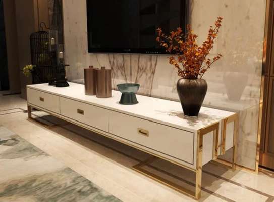 Metallic Frame Wooden Cabinet /TV stand image 5