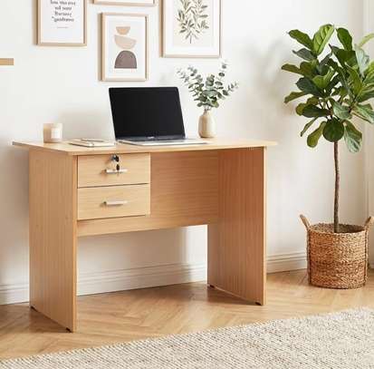 Wooden 1m Office Stuff Desk image 2