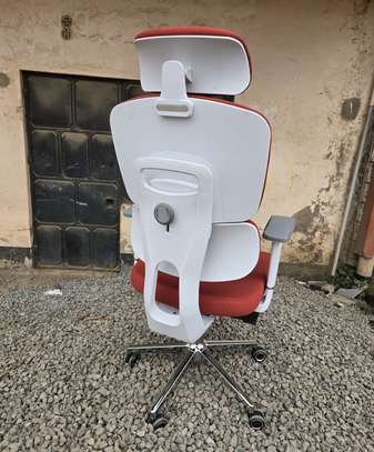 Orange Orthopedic Office Chair image 7