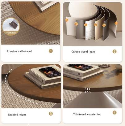 Wooden Home Office Coffee Table Set image 14