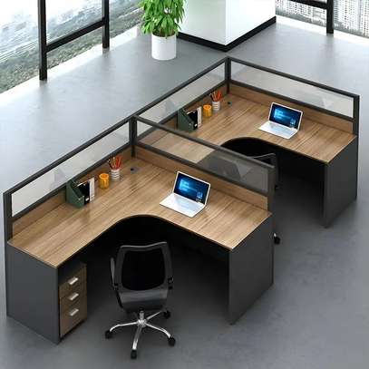 Office Workstation; 2 Way Modular Curved Office Workstation image 13