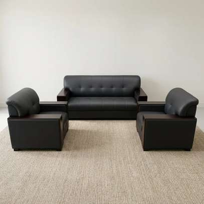5-Seater Leather Office Sofa Set image 3