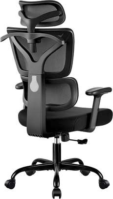 Office Chairs: Lumbar Support Office Chair With Headrest image 2