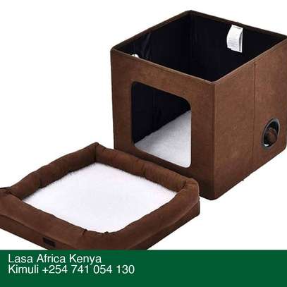 LASA Collapsible CAT House - Soft Suede With Sh... image 3