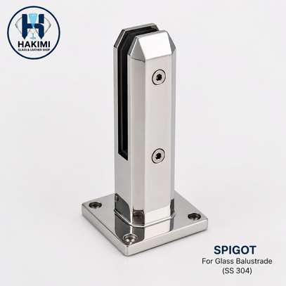 Hakimi Glass Stainless Steel Glass Fittings 304/316 image 2