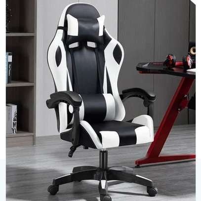 Gaming Chair: Gaming Chair, White And Black, Modern Look image 2