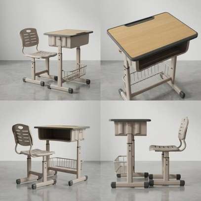 Kids Furniture; Adjustable Height Kids Desk and Chair image 12