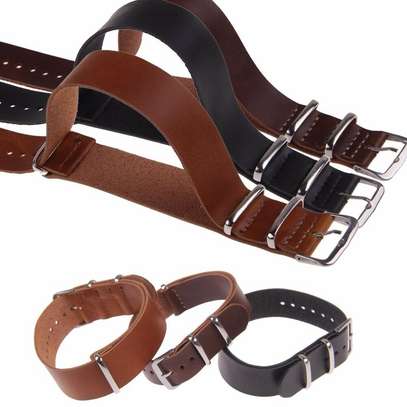24mm Leather Wrist Watch Band and Strap image 4