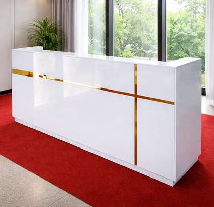 1.6M Wooden Office Reception Desk image 2