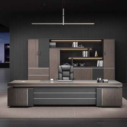 1.8M Mahogany Executive Office Desk image 2
