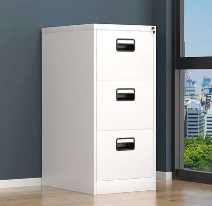 Office cabinet: Vertical 3-Drawer Office Filing Cabinet. image 4