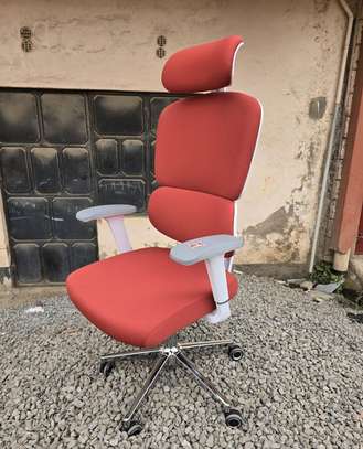 Orange Orthopedic Office Chair image 8