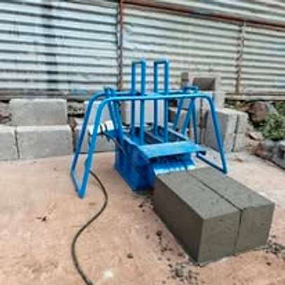 Blue Cement Block Making Machine Compact Mechanical Press image 3
