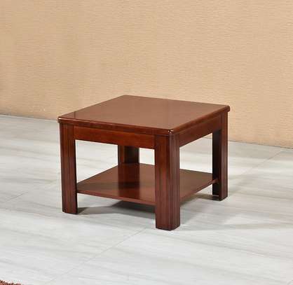 Modern Mahogany Squared Coffee Table image 10