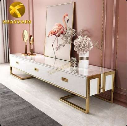 Metallic Frame Wooden Cabinet /TV stand image 3