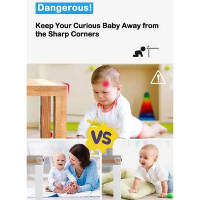4 PCS Baby Safety Silicone Corner Guards Protector Sticker image 6