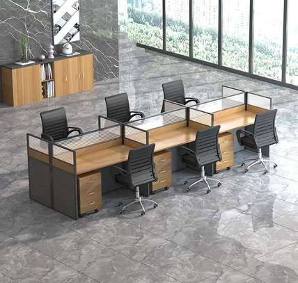 Cubic MDF 6 Way Office Workstation image 6