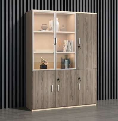 3 Door Wooden Storage Home Office Cabinet image 7