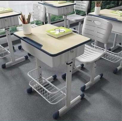 Adjustable School Desks & Chairs Set image 6