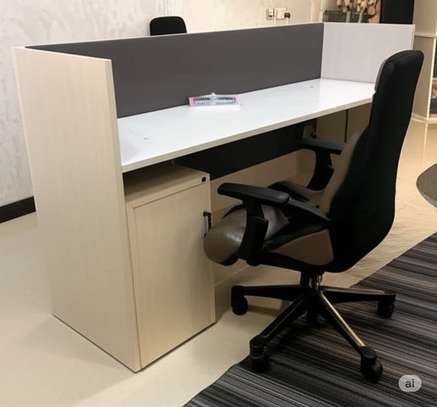 Office Desk: 2000mm Office Front Counter Desk image 3