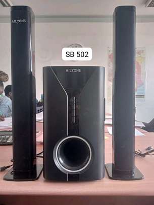 *2.1ch Ailyons Sub Woofer System BT/USB/FM Tall v527 image 2