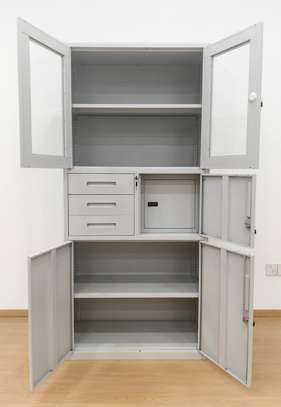2-Door Office Cabinet with Secure  Safe image 2