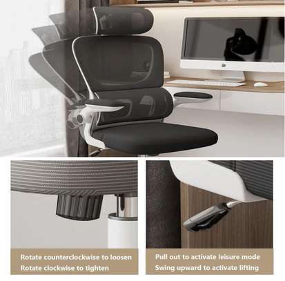Swivel High Back Orthopedic Office Chair image 3