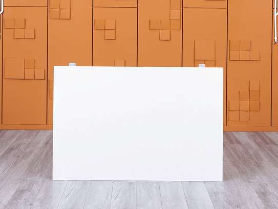 Office desk: Height adjustable officewooden table- manual image 2