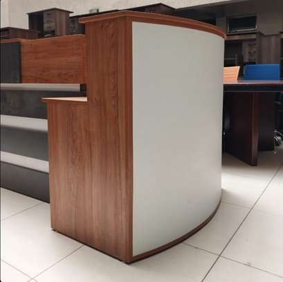 C-Shaped Office Reception Desk image 2