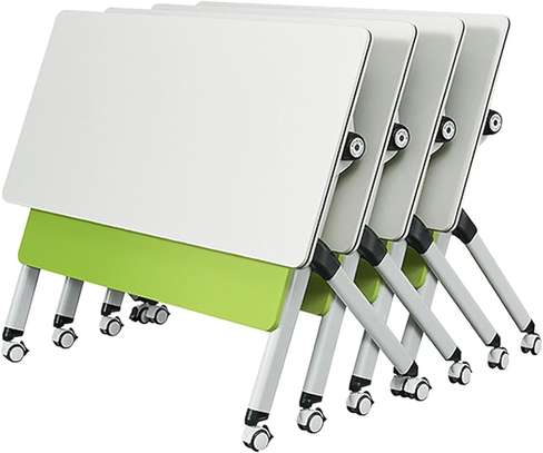Mobile Training Table – 1-Pack Flip Top with Caster Wheels image 3