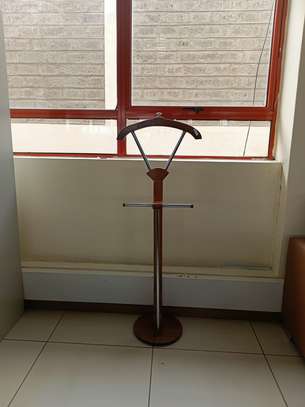 Coat Hanger; Mahogany coat hanger image 3