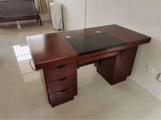 Office Desk : Brown Mahogany 1.2M Executive Office Desk image 7