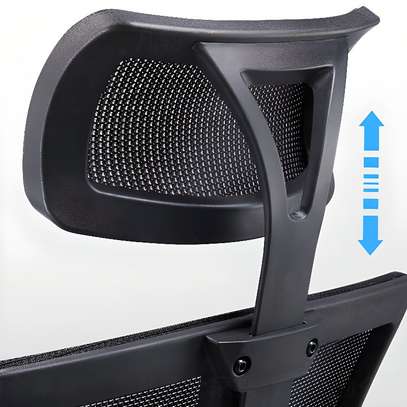 Office Chairs: Mesh Orthopedic Task Chair With Headrest image 7