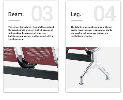 3-Link Metal Reception Bench image 15