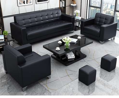 Office Sofa: 5 Seater Black Office Sofa In Mogonga image 6