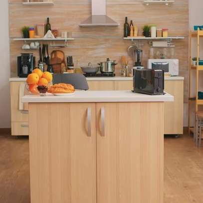 2 Door Wooden Credenza Cabinet image 5