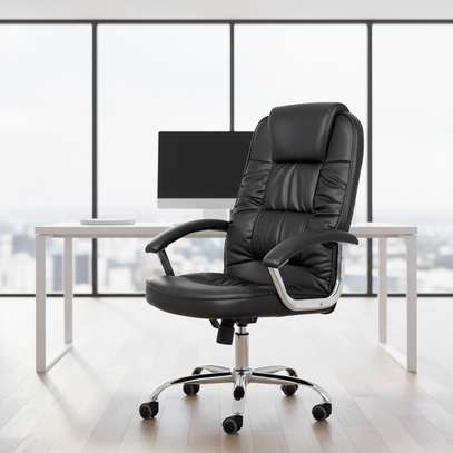 Offfice Chairs : Ergonomic Leather Office Chair image 9