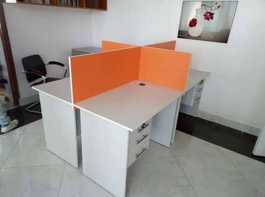 4-Way Office Working Station Desk image 6